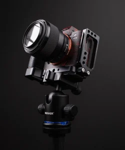Sony A7III Camera with a tripod  for more stabilization