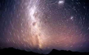  long exposure Photography of Stars During Night Time