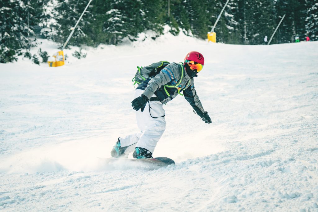 snowboarder in action- using fast shutter speed to freeze motion