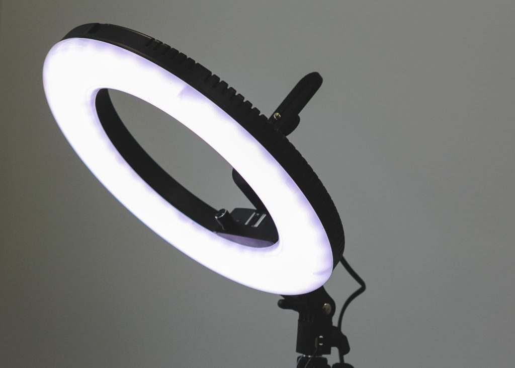 Image of a ring flash light for photography
