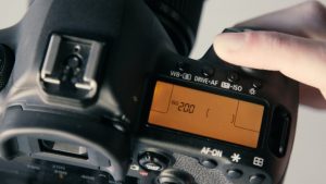 ISO mode setting of digital camera 