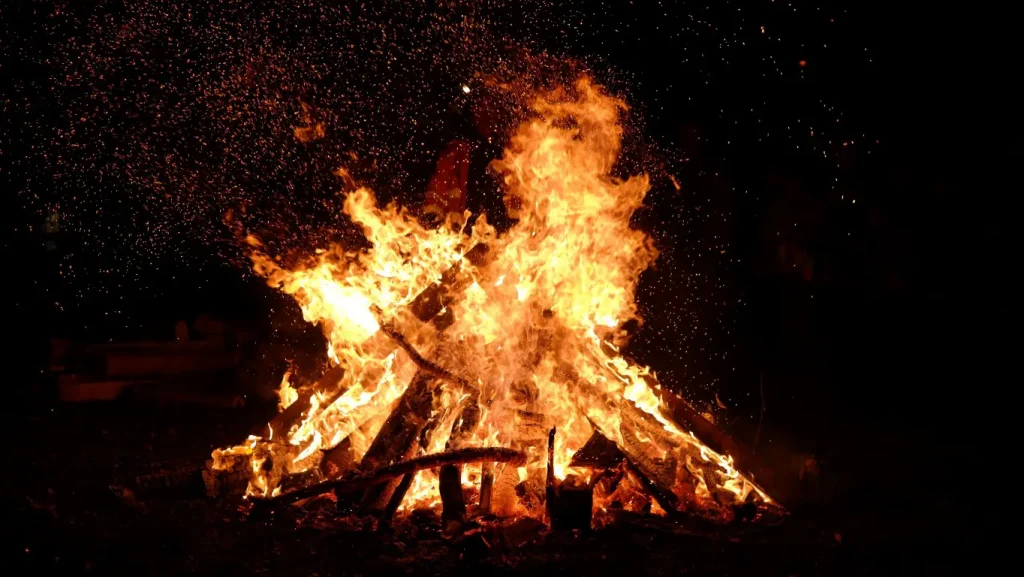 a beautiful bonfire