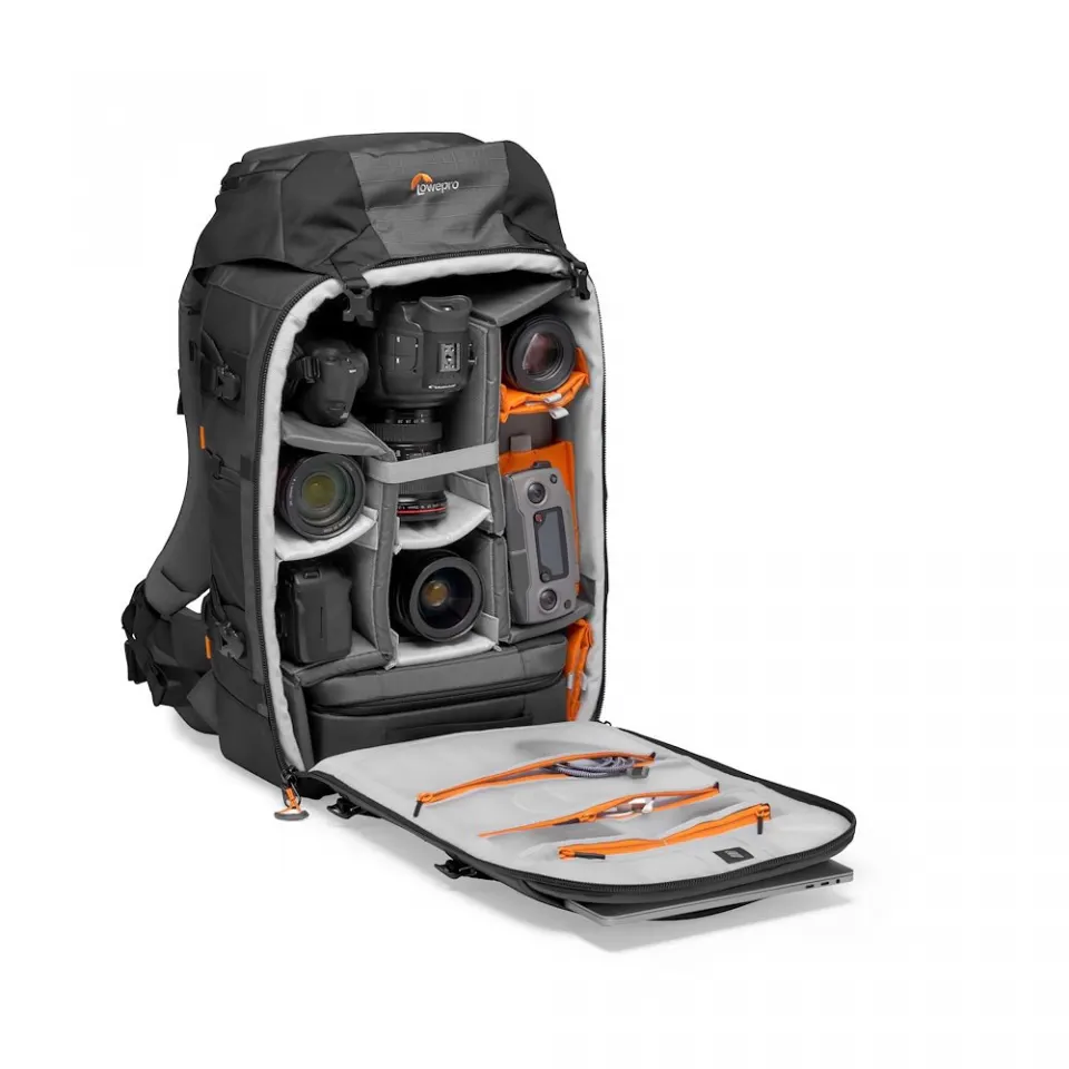 Inside view of Lowepro Pro Trekker backpack