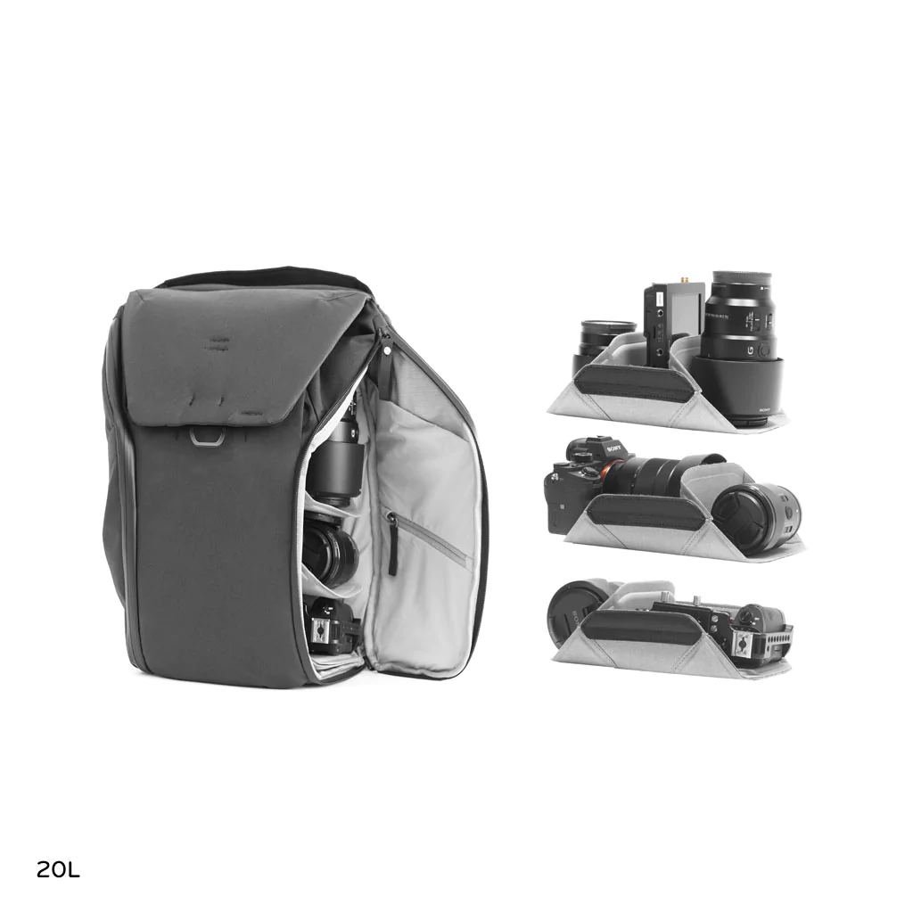 inside view of a Camera Backpack