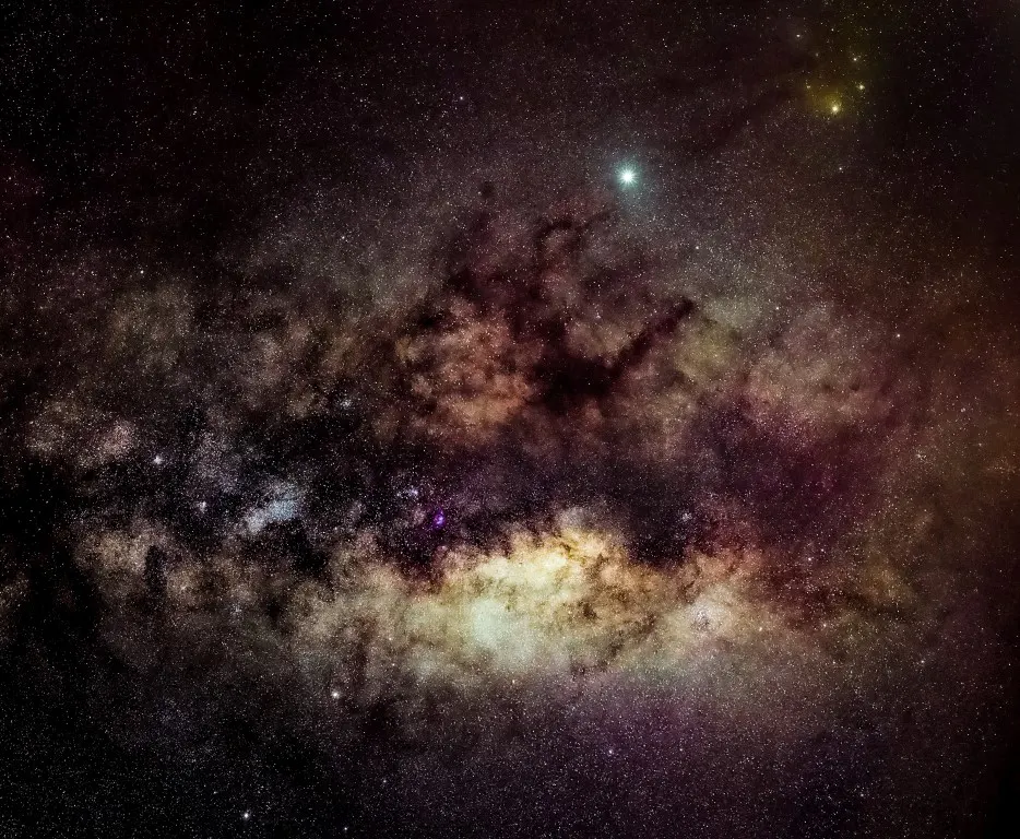 Milky way with image stacking