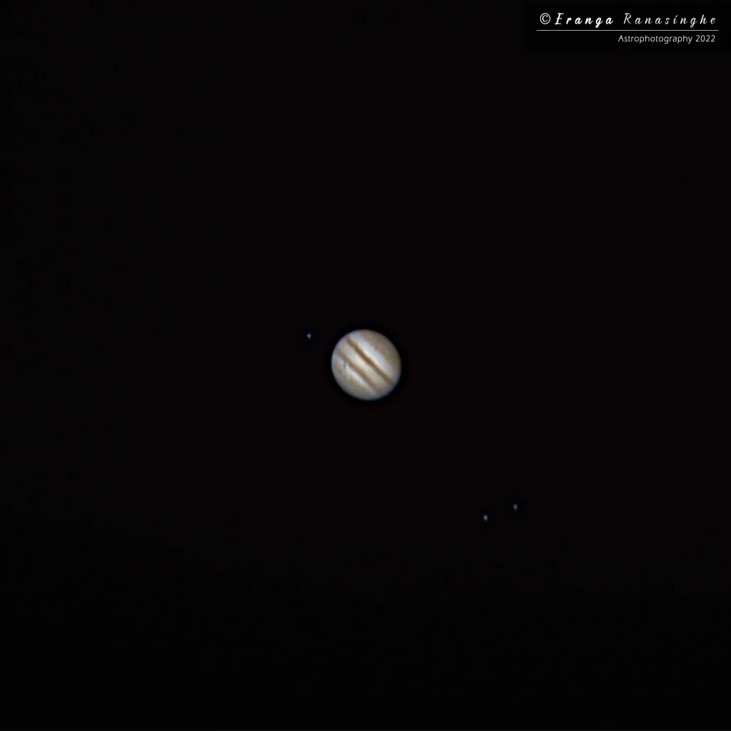 A photo of Jupiter captured by Mr Eranga, an astrophotographer at IT Solutions in Gippsland