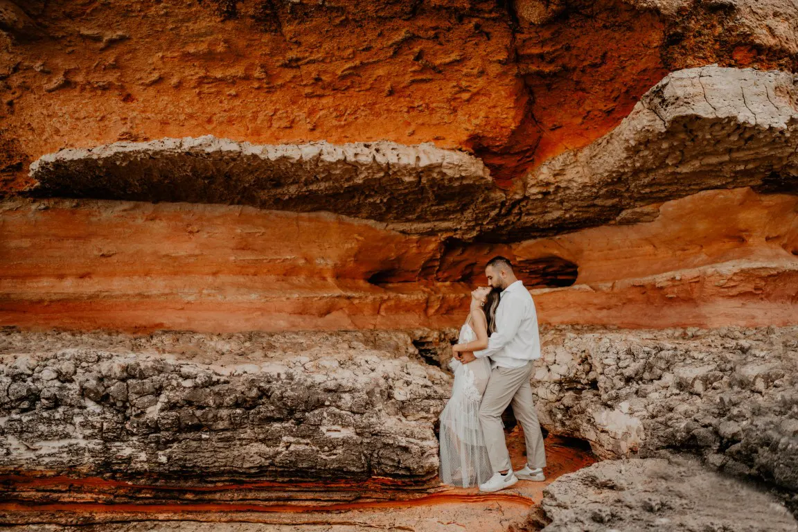 Couple at Red Rock Formation