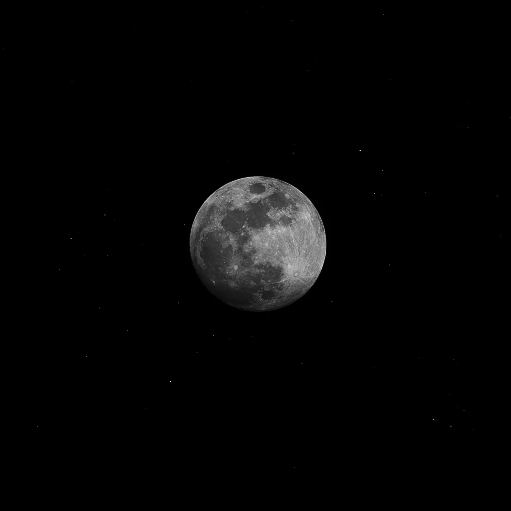a sharp moon shot using proper camera setting