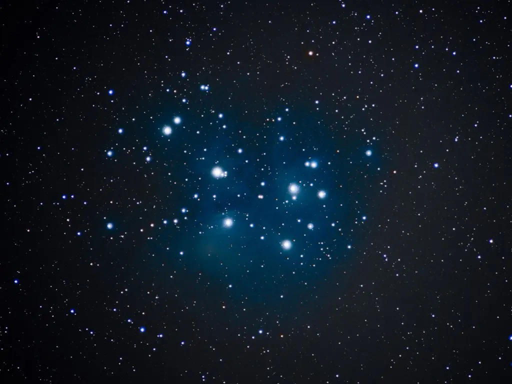 star cluster photography using 100mm photography