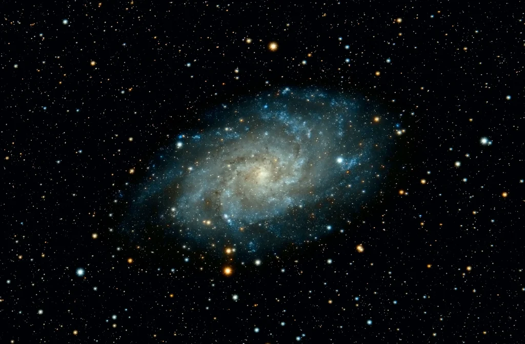 A shot of Triangulum galaxy using 100mm telescope