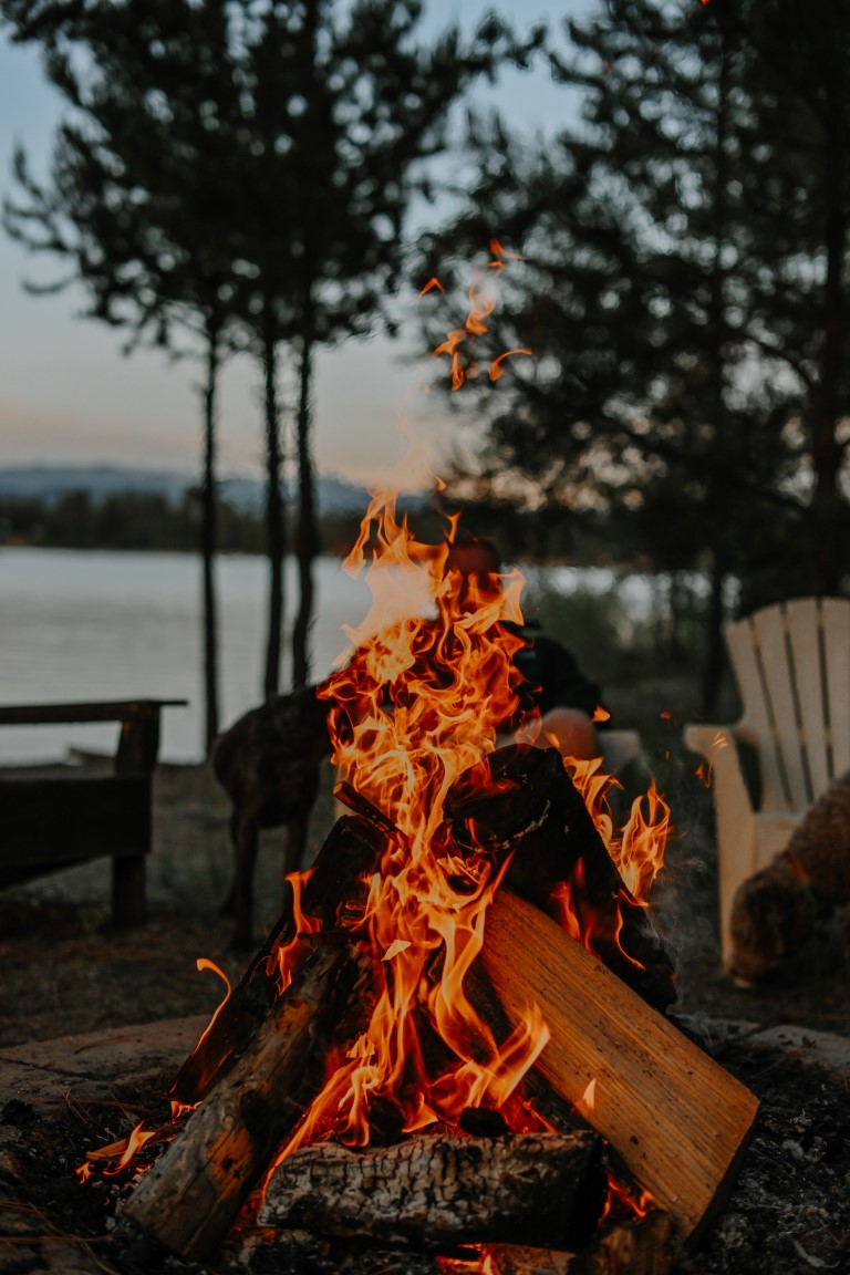 Bonfire at the backyard