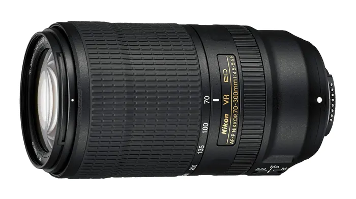 Nikon AF-P NIKKOR 70-300mm f/4.5-5.6E ED VR telephoto lens