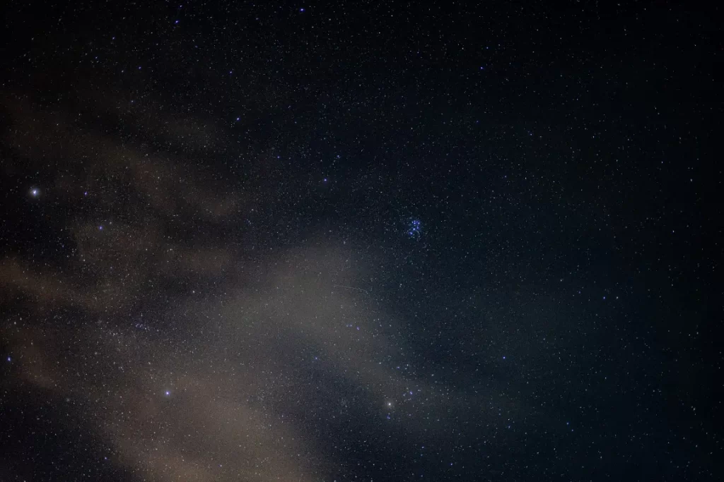 A shot of night sky that captured using Sony A7R IV 